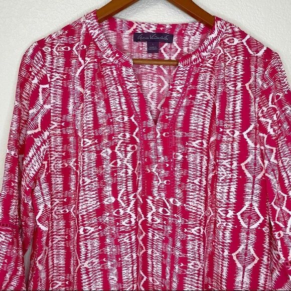 Gloria Vanderbilt Size Large Nova Flutter Sleeves Blouse Top - Picture 2 of 12